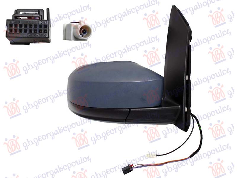 RETROVIZOR ELEKTRICNI SA GREJACEM PM (ELEKTRO-SKLOPIV) (CIP ANTENE) (KONVEKSNO STAKLO)
