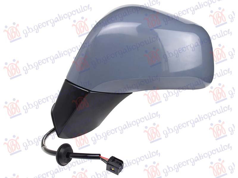 RETROVIZOR ELEKTRICNI SA GREJACEM PM (ELEKTRO-SKLOPIV) (CRNI NOSAC) (A KVALITET) (ASFERICNO STAKLO)