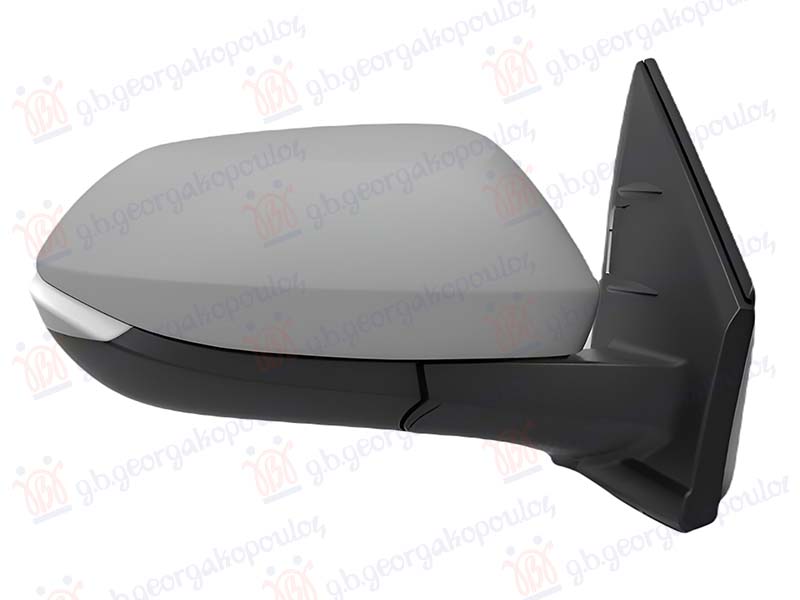 RETROVIZOR ELEKTRICNI SA GREJACEM PM (ELEKTRO-SKLOPIV) (MIGAVAC) (MRTAV UGAO) (8 PIN) (KONVEKSNO STAKLO)