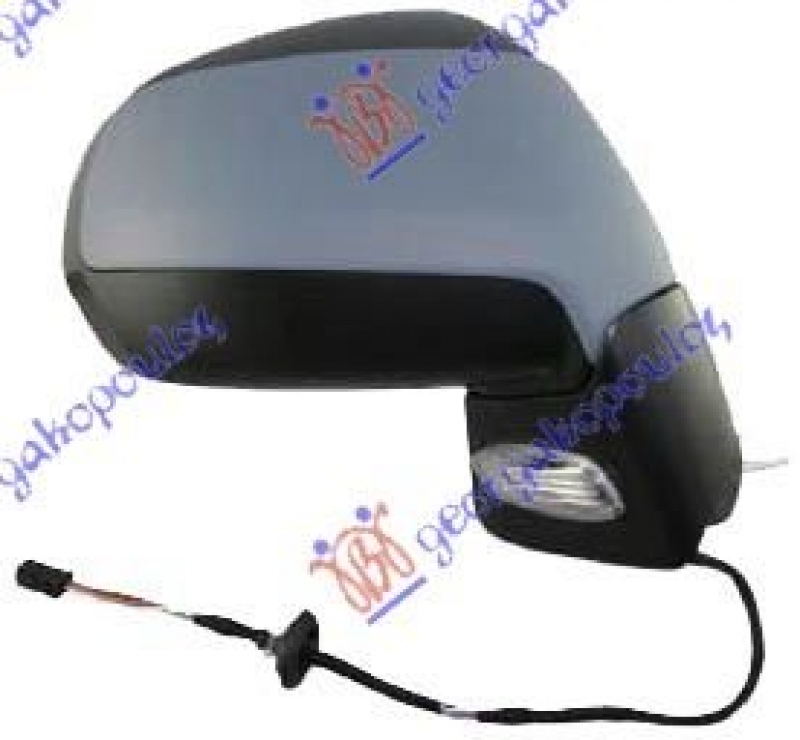 RETROVIZOR ELEKTRICNI SA GREJACEM PM (ELEKTRO-SKLOPIV) (MIGAVAC) (SVETLO) (SENZOR) (KONVEKSNO STAKLO)