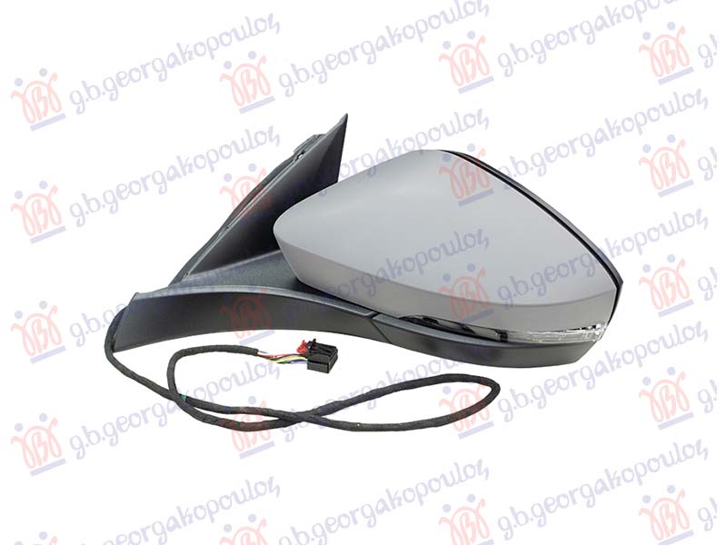 RETROVIZOR ELEKTRICNI SA GREJACEM PM (MIGAVAC) (6 PIN) (ASFERICNO STAKLO)
