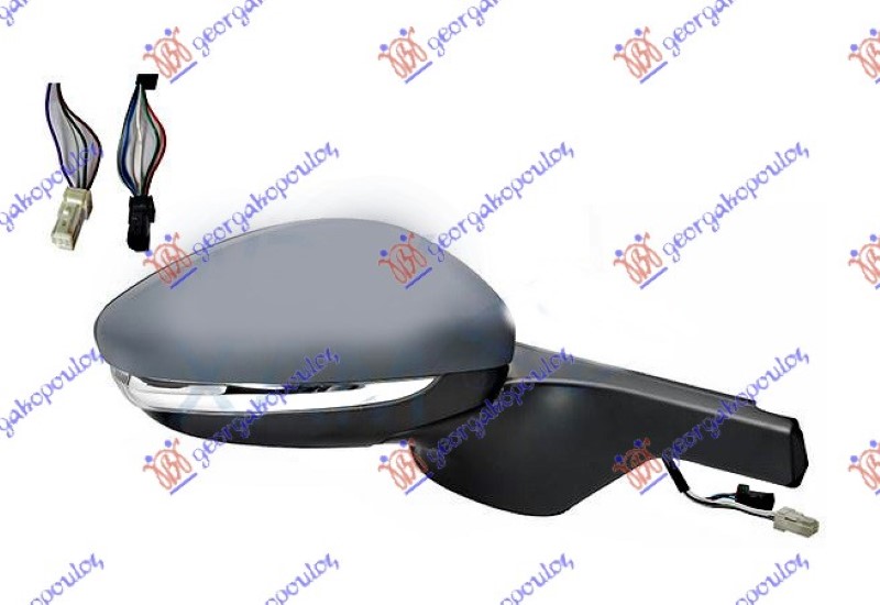 RETROVIZOR ELEKTRICNI SA GREJACEM PM (MIGAVAC) (MRTAV UGAO) (SENZOR) (6+5 PIN) -18 (A KVALITET) (KONVEKSNO STAKLO