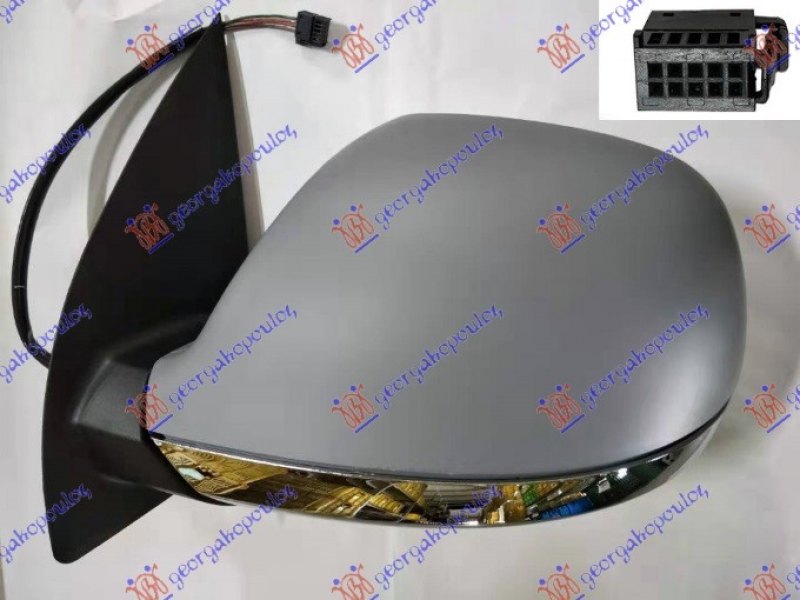 RETROVIZOR EL.GREJ. CRNI (HROM OSNOVA)