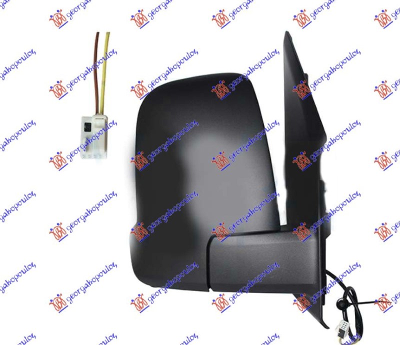 RETROVIZOR MALI MEHANICKI (MIGAVAC) (2 PIN) (KONVEKSNO STAKLO)