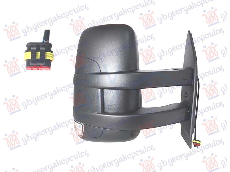 RETROVIZOR MEHANICKI DUGI (MIGAVAC) (KONVEKSNO STAKLO)