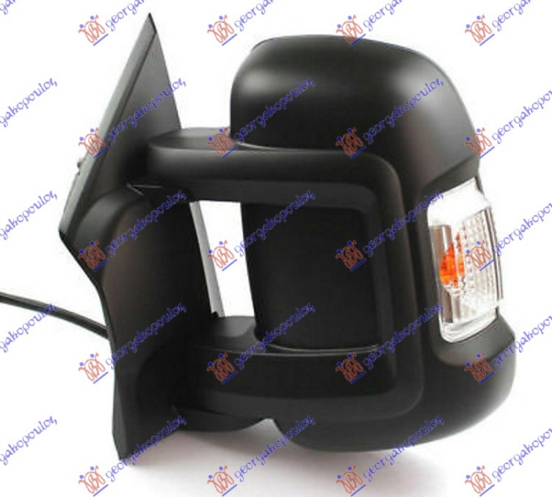 RETROVIZOR MEHANICKI KRATKI (MIGAVAC) (SENZOR) (POZICIONO SVETLO 16W) (KONVEKSNO STAKLO)