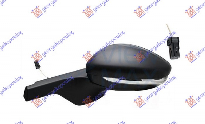 RETROVIZOR MEHANICKI SA SAJLOM (MIGAVAC) (2 PIN) 18- (KONVEKSNO STAKLO)