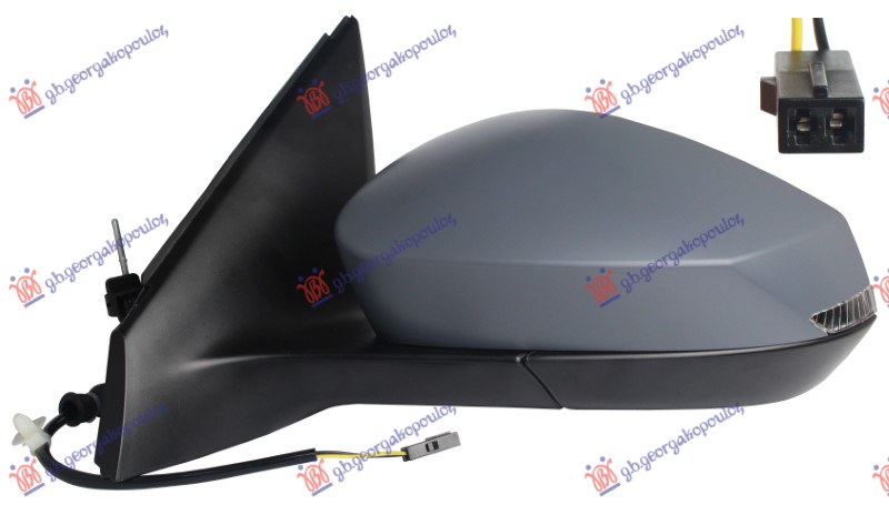 RETROVIZOR MEHANICKI SA SAJLOM PM (MIGAVAC LED) (A KVALITET) (KONVEKSNO STAKLO)