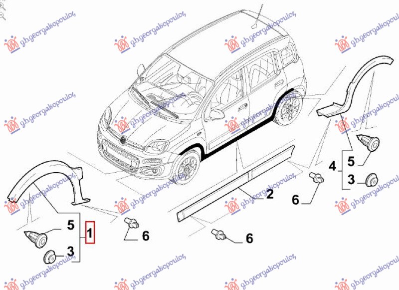 RUB PLASTICNI PREDNJEG BLATOBRANA (4X4/TREKKING) (O)