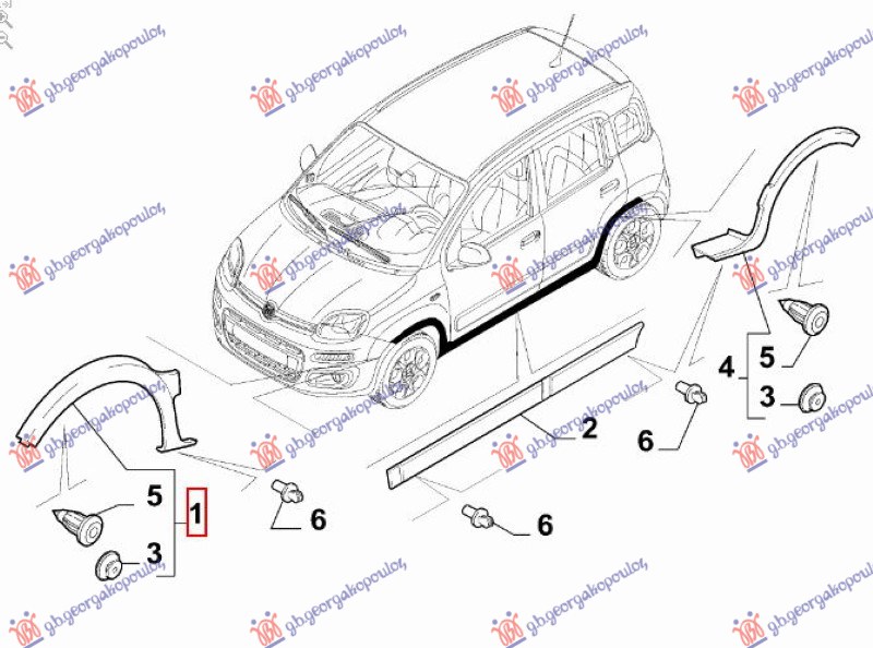 RUB PLASTICNI PREDNJEG BLATOBRANA (4X4/TREKKING) (O)