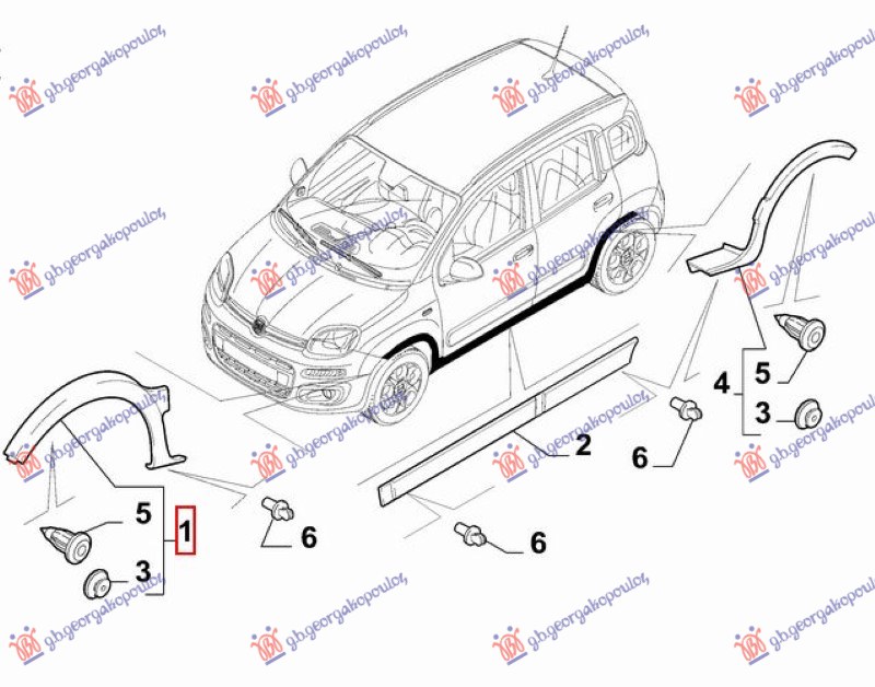 RUB PLASTICNI PREDNJEG BLATOBRANA (CROSS) (O)
