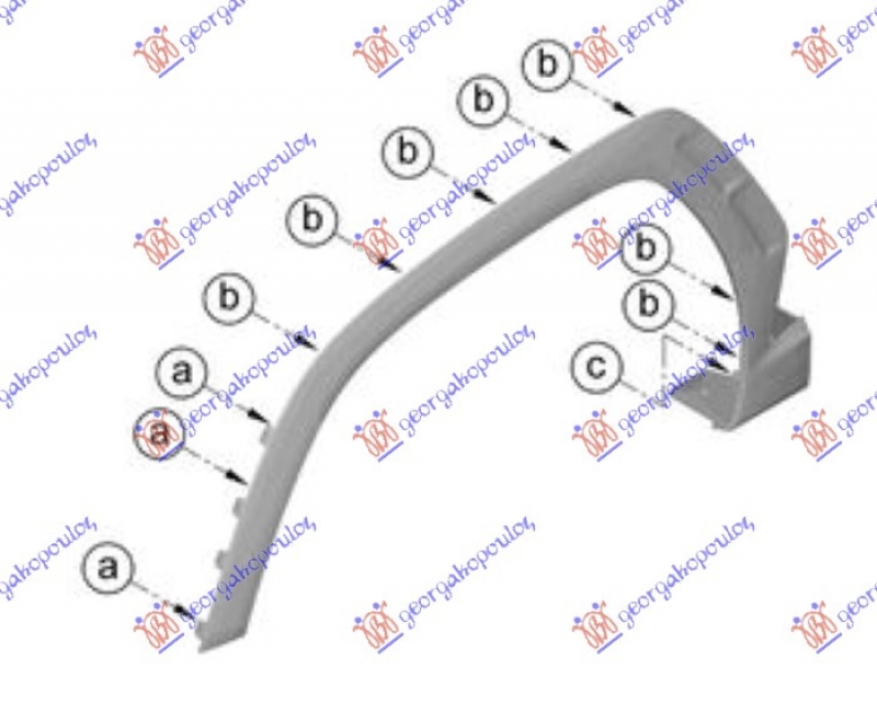 RUB PLASTICNI PREDNJEG BLATOBRANA (O)