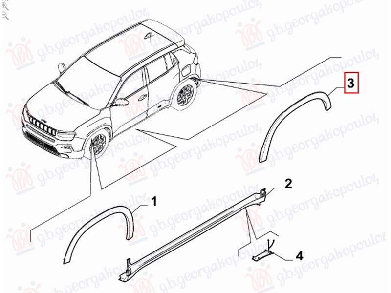 RUB PLASTICNI ZADNJEG BLATOBRANA (O)
