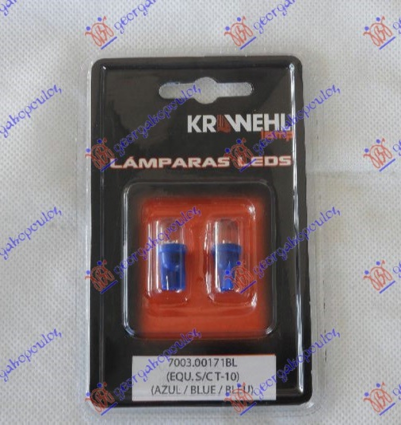 SIJALICA T10 W2 07.400.11 LED PLAVA