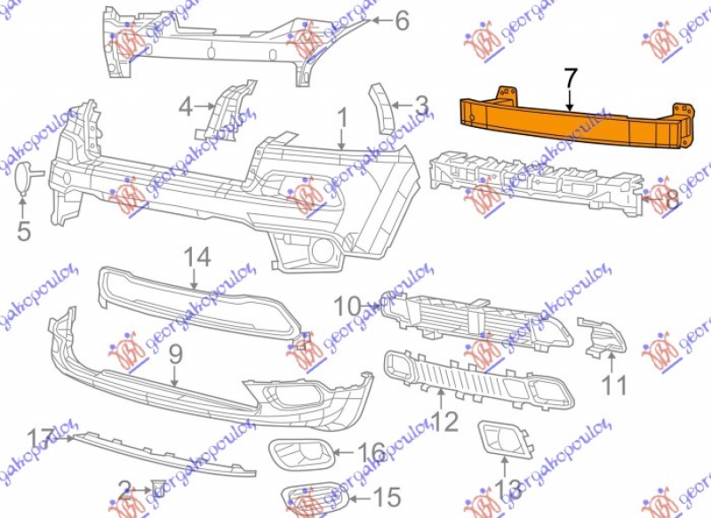 SINA PREDNJEG BRANIKA (ALUMINIJUM)
