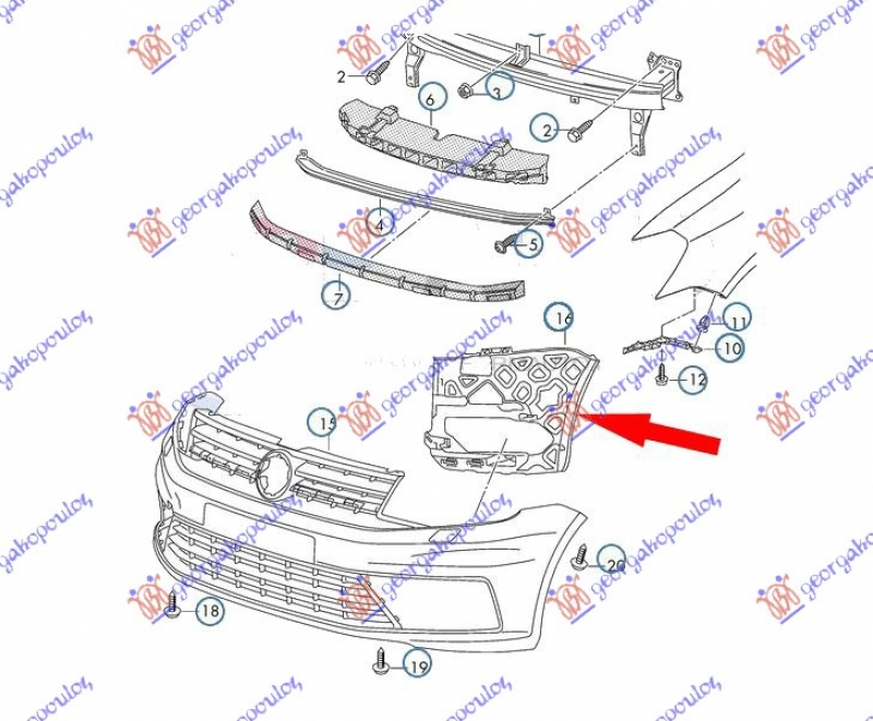 SINA PREDNJEG BRANIKA PLASTICNA