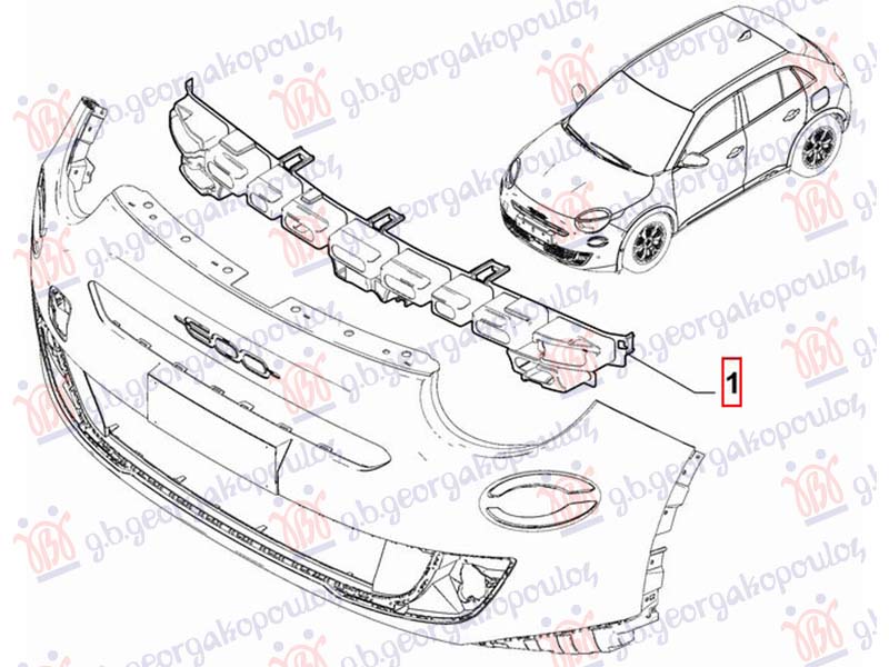 SINA PREDNJEG BRANIKA PLASTICNA (O)
