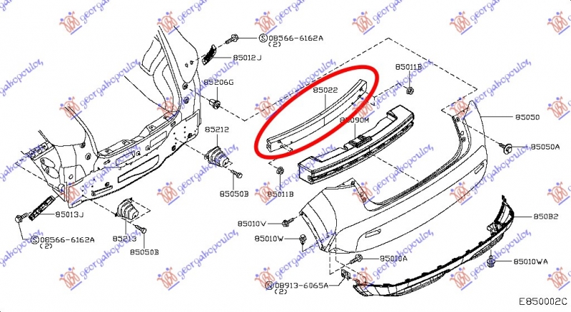 SINA ZADNJEG BRANIKA METALNA