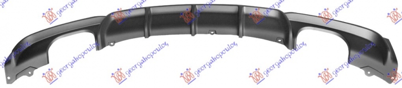 SPOJLER ZADNJEG BRANIKA (2 OTVORA ZA CEVI AUSPUHA) (M-STYLE)