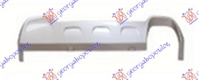 SPOJLER ZADNJEG BRANIKA SREBRNI (1 OTVOR ZA 2 CEVI AUSPUHA)