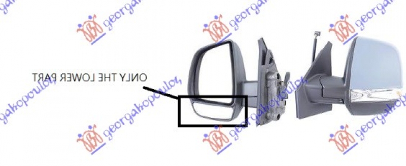 STAKLO RETROVIZORA DONJE CARGO (KONVEKSN