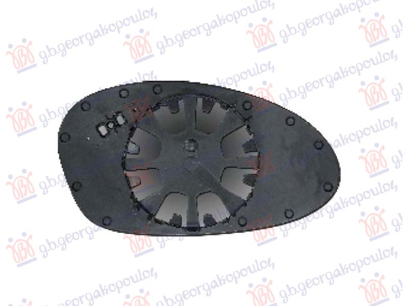 STAKLO RETROVIZORA PLAVO