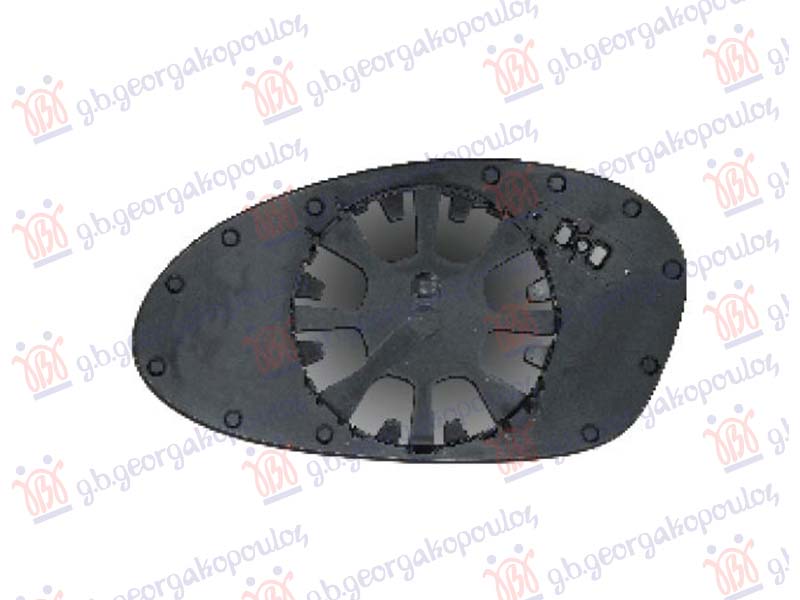 STAKLO RETROVIZORA PLAVO