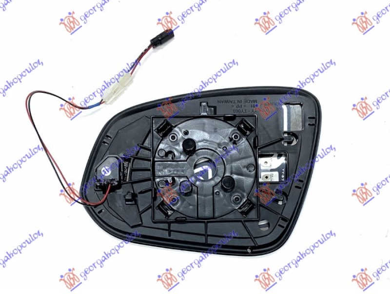 STAKLO RETROVIZORA SA GREJ. (MRT. UGAO)