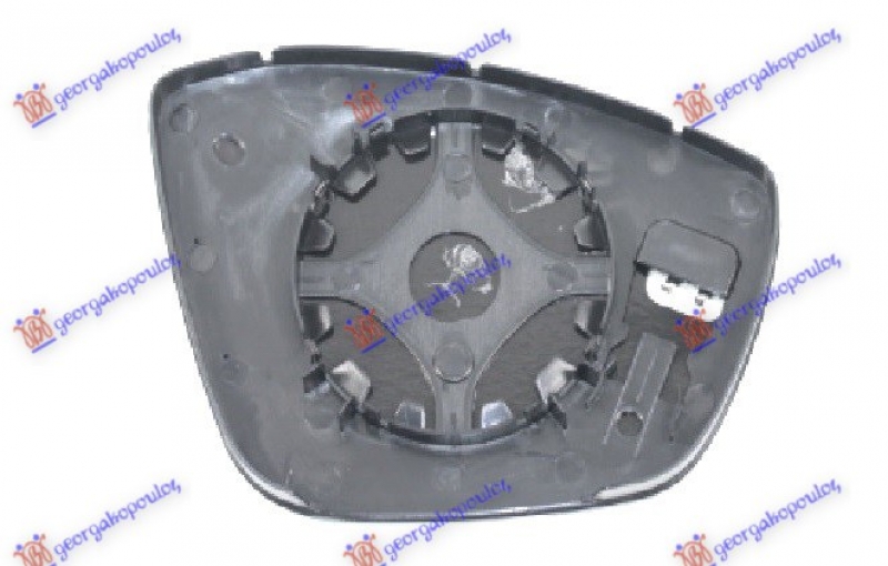 STAKLO RETROVIZORA SA GREJ. (MRTAV UGAO)