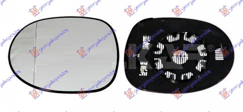 STAKLO RETROVIZORA SA GREJACEM