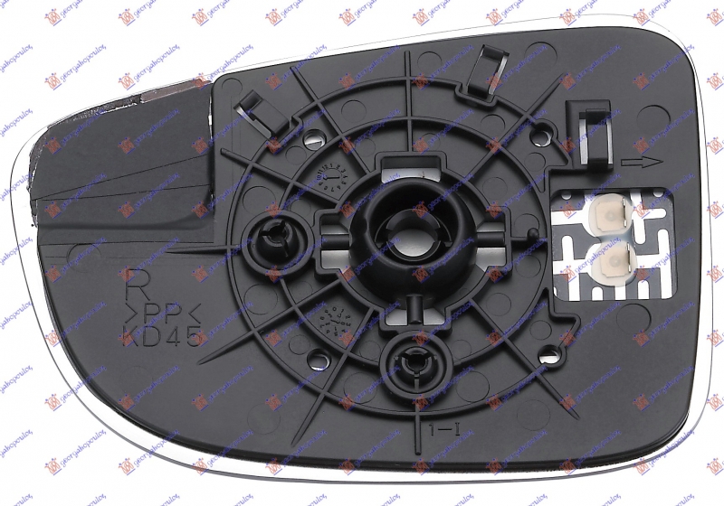 STAKLO RETROVIZORA SA GREJACEM -15 (KONV