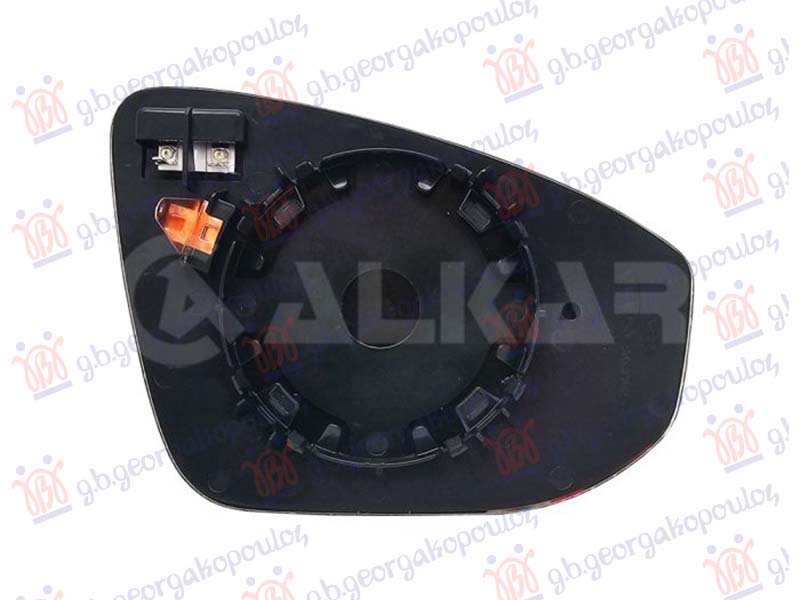 STAKLO RETROVIZORA SA GREJACEM (2 PIN) (ASFERICNO)