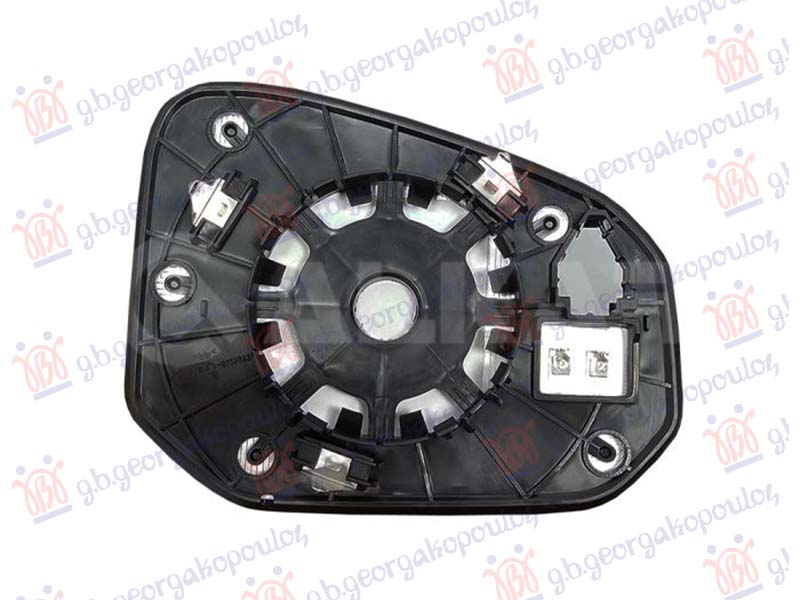 STAKLO RETROVIZORA SA GREJACEM (2 PIN) (KONVEKSNO)