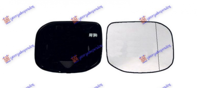 STAKLO RETROVIZORA SA GREJACEM