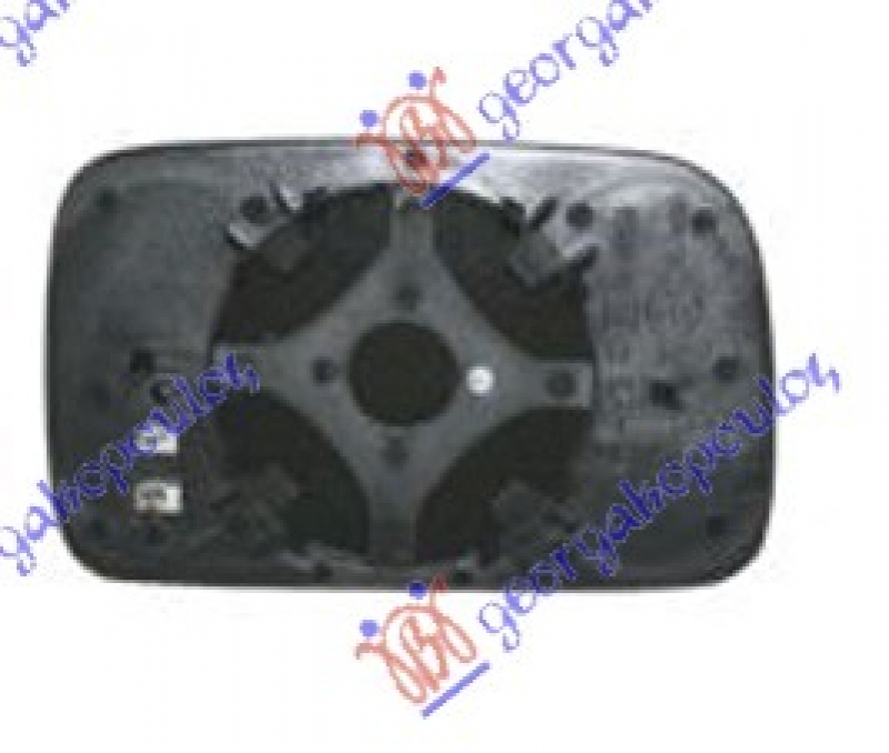 STAKLO RETROVIZORA SA GREJACEM (ASFERICN