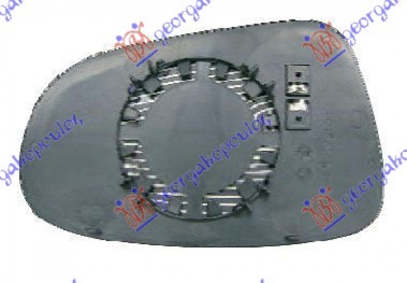 STAKLO RETROVIZORA SA GREJACEM (KONVEKSN