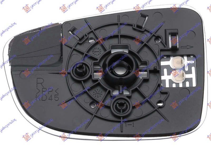 STAKLO RETROVIZORA SA GREJACEM (KONVEKSN