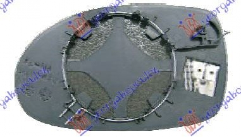 STAKLO RETROVIZORA SA GREJACEM (KONVEKSN