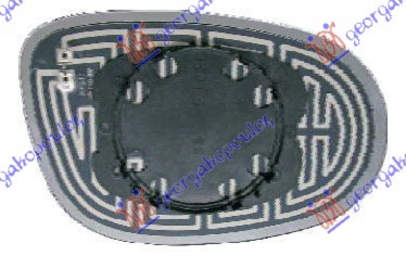 STAKLO RETROVIZORA SA GREJACEM (KONVEKSN