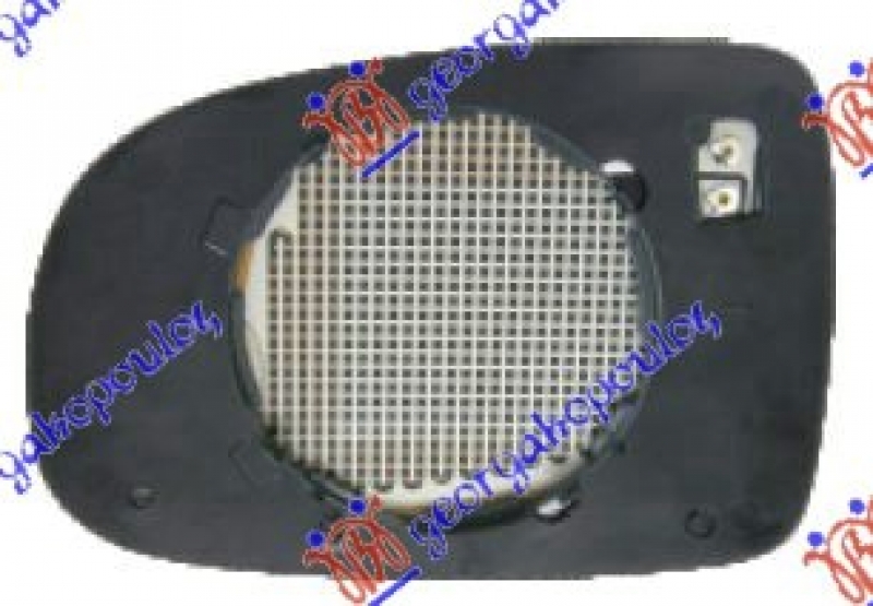 STAKLO RETROVIZORA SA GREJACEM (KONVEKSN