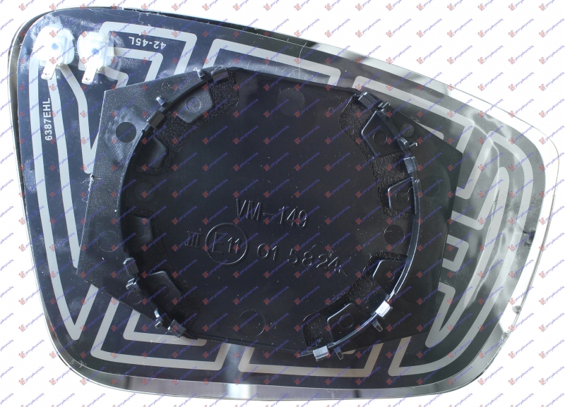 STAKLO RETROVIZORA SA GREJACEM (KONVEKSN