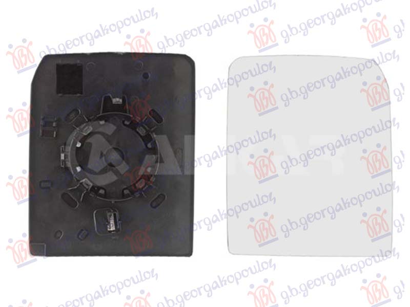 STAKLO RETROVIZORA SA GREJACEM (KONVEKSNO) (2 PIN) 2024-