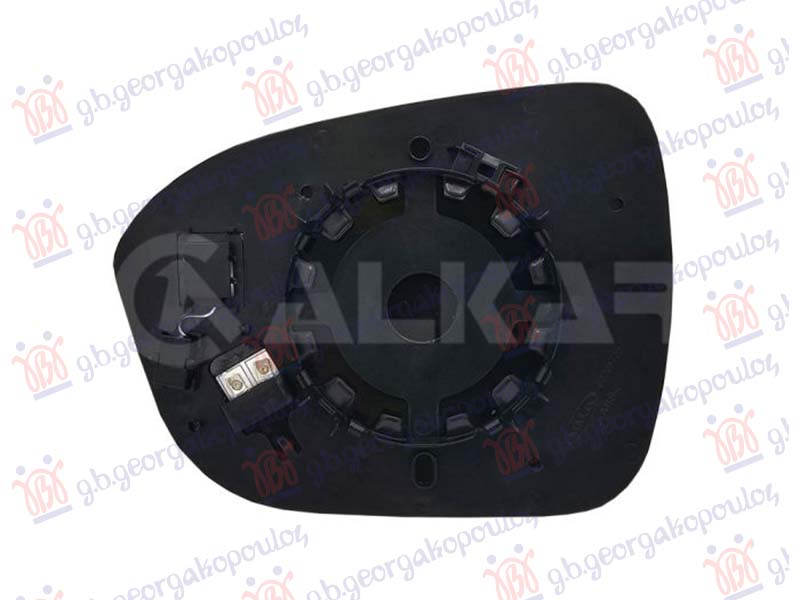 STAKLO RETROVIZORA SA GREJACEM (MRATV UGAO) (4 PIN) (ASFERICNO STAKLO)