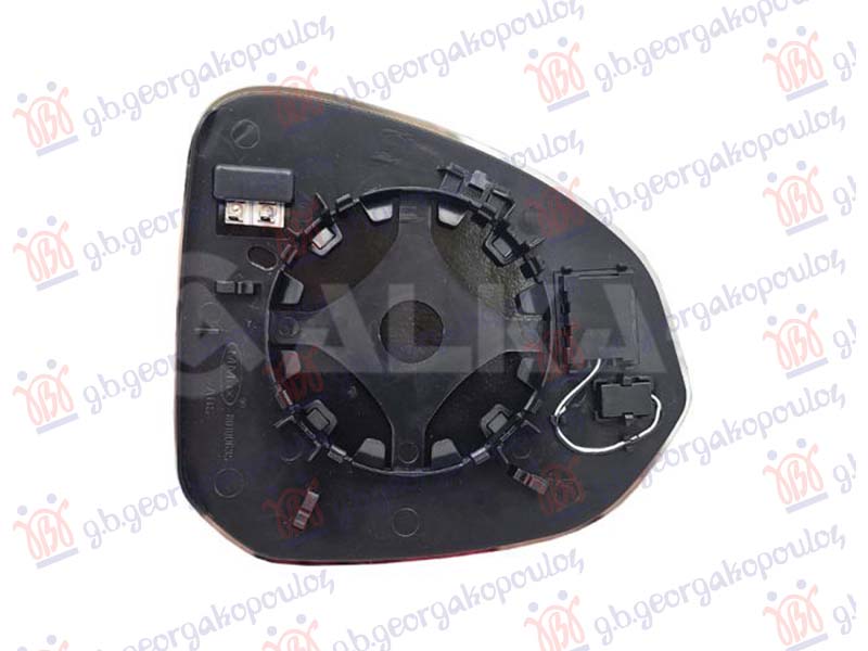 STAKLO RETROVIZORA SA GREJACEM (MRTAV UGAO) (4 PIN) (KONVEKSNO)