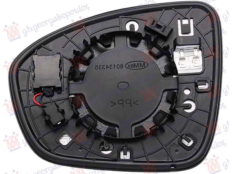 STAKLO RETROVIZORA SA GREJACEM (MRTAV UGAO) (ASFERICNO)