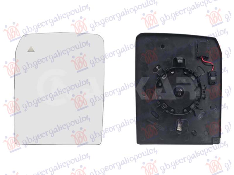 STAKLO RETROVIZORA SA GREJACEM (MRTAV UGAO) (KONVEKSNO) (2 PIN) 2024-