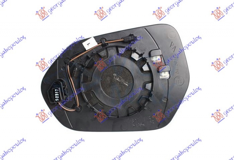 STAKLO RETROVIZORA SA GREJACEM MRT.UGAO