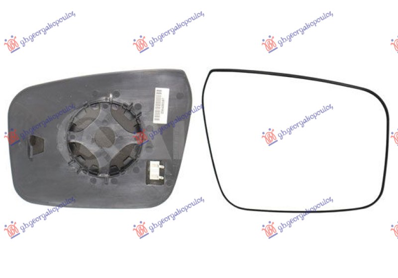 STAKLO RETROVIZORA SA GREJACEM (OKRUGLO KACENJE) (KONVEKSNO)