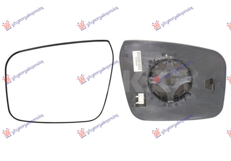 STAKLO RETROVIZORA SA GREJACEM (OKRUGLO KACENJE) (KONVEKSNO)