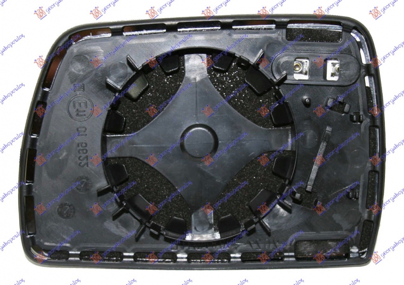 STAKLO RETROVIZORA SA GREJACEM PLAVO (AS